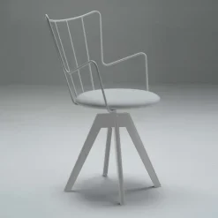 Well Carrier® Chaise pivotante design en synthétique et métal