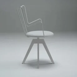 Well Carrier® Chaise pivotante design en synthétique et métal