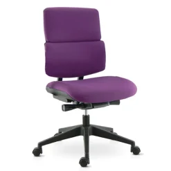 Wi max Chaise de bureau en tissu avec roulettes