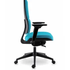 Wi max Chaise de bureau en tissu avec roulettes