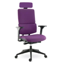 Wi max Fauteuil de bureau en tissu avec roulettes