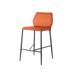 Wind Tabouret haut en cuir