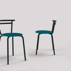 Xélus Carrier® Chaise de cuisine fabriquée en France assise ronde structure métal