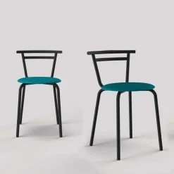 Xélus Carrier® Chaise de cuisine fabriquée en France assise ronde structure métal