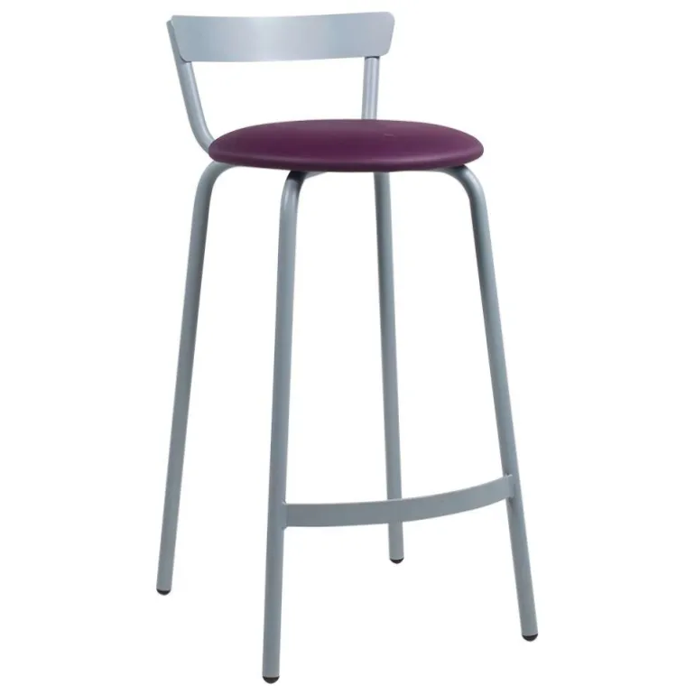 Xoxo Carrier® Tabouret snack fabriqué en France structure en métal et assise rembourrée