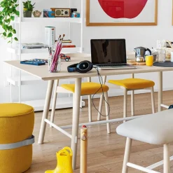 Yo Connubia® Table rectangulaire scandinave en bois massif