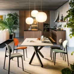 Zero Connubia® Chaise moderne empilable en polypropylène recyclé