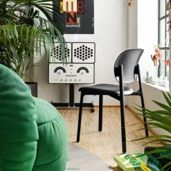 Zero Connubia® Chaise moderne empilable en polypropylène recyclé